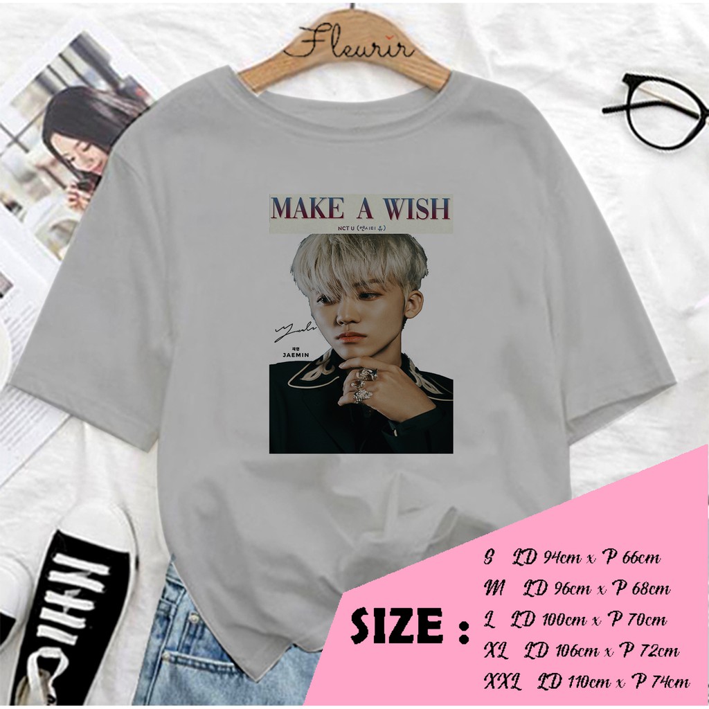 FLEURIR - KAOS KPOP JAEMIN FACE NCT DEWASA LENGAN PENDEK TEE UNISEX