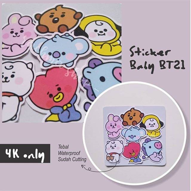Sticker Baby BT21