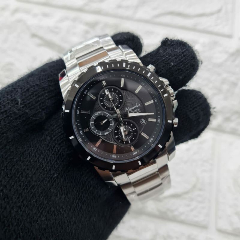 JAM PRIA JAM ALEXANDRE CHRISTIE AC 6141 SILVER BLACK ORIGINAL
