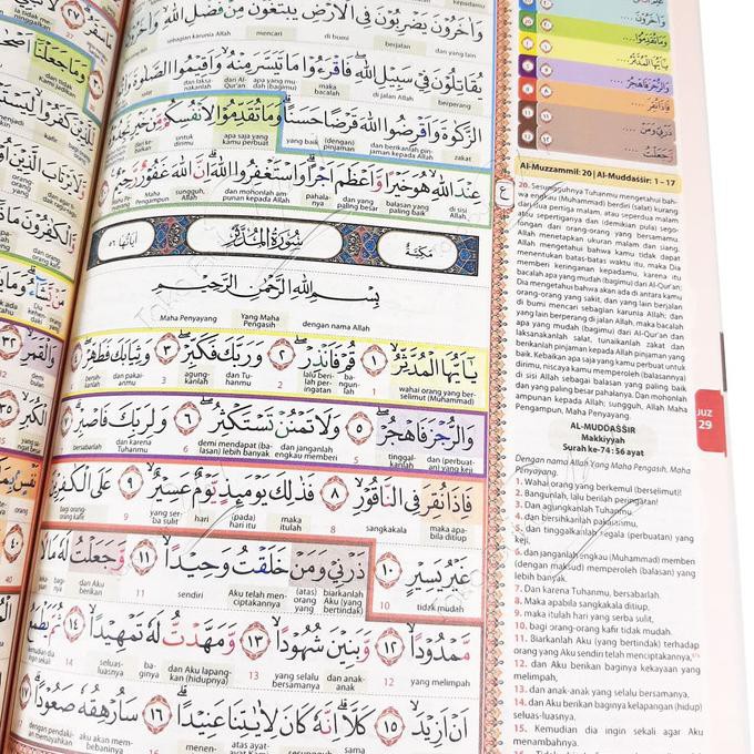 (Jual) kitab Al Quran Hafazan A5 SC Perkata Terjemah Juz 28 29 30