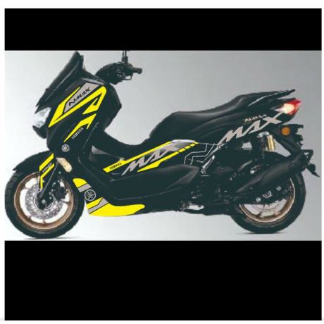 STRIPING CUTTING STICKER YAMAHA NMAX NEW 2020 ABU-ABU KUNING L