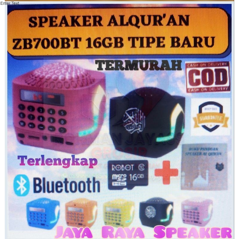 Speaker Murottal alQuran Speaker alquran Speaker Quran LED Terlengkap versi Terbaru ZB700BT BONUS ME