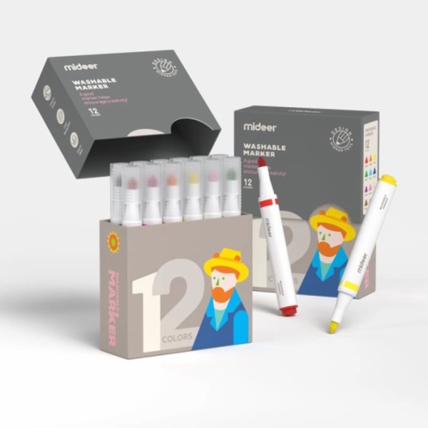 

Mideer WASHABLE MARKER-12 Colours Murah
