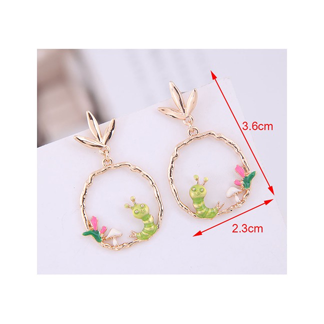 LRC Anting Tusuk Fashion Simple Insect Earring A58812