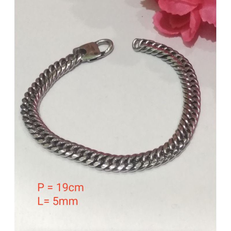 Gelang rantai monel