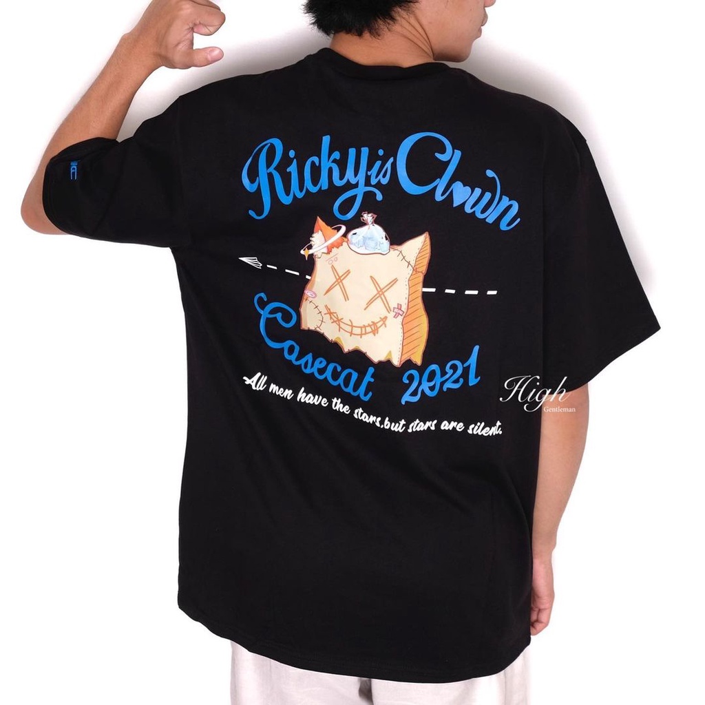 Ricky Is Clown Casecat Tee Black 100% Authentic