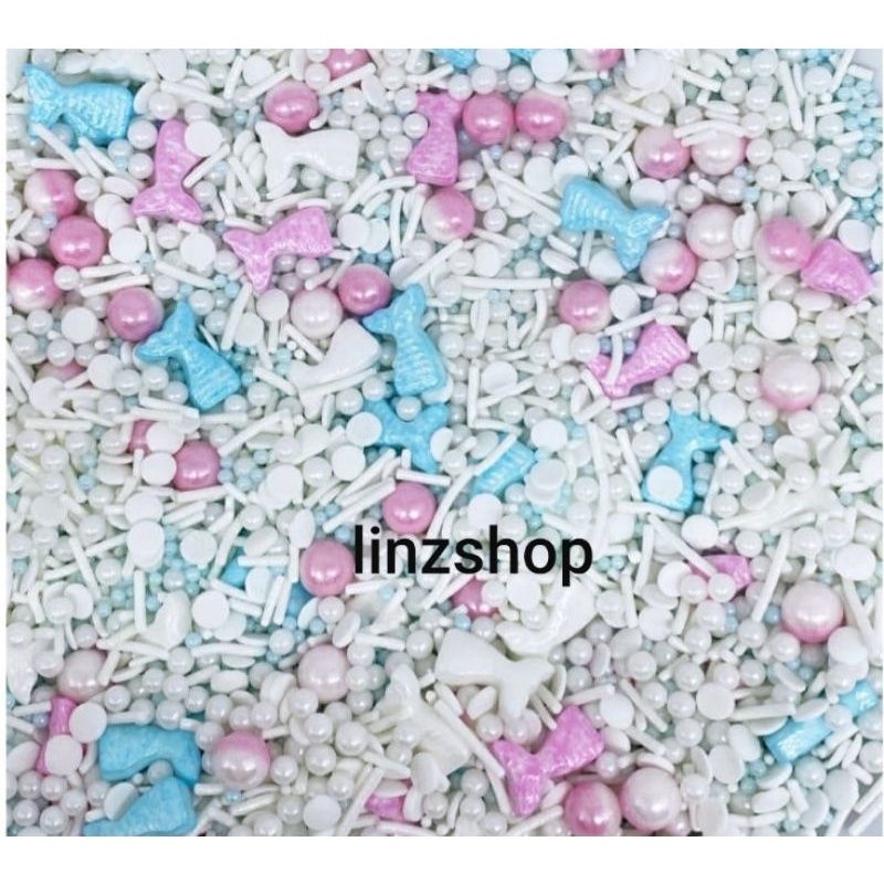 

sprinkle permen impor / hiasan kue edisi mermaid mix