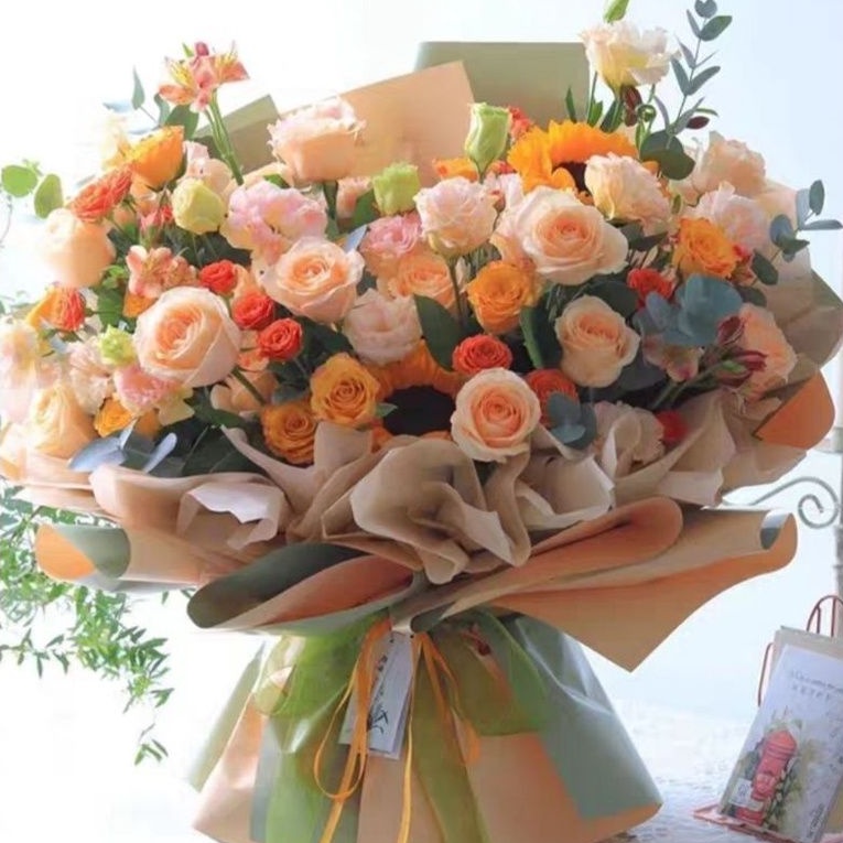 [TERMURAH!!] BICOLOR 2/2 Flower Wrapping Paper  / Kertas Cellophane / Kertas Bunga / Kertas Kado