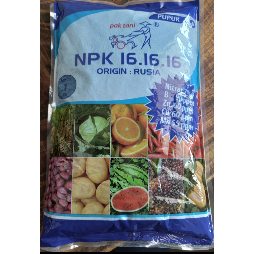 Pupuk NPK 161616 pak tani 1kg