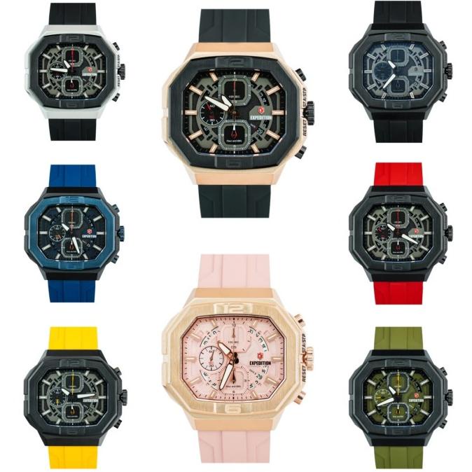 JAM TANGAN PRIA / WANITA EXPEDITION 6813 E 6813 E6813 RUBBER ORIGINAL barang ada