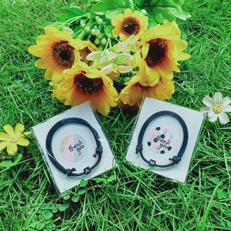 GELANG COUPLE / GELANG TALI / GELANG INISIAL / GELANG HURUF / KADO / HADIAH / PACAR / GELANG