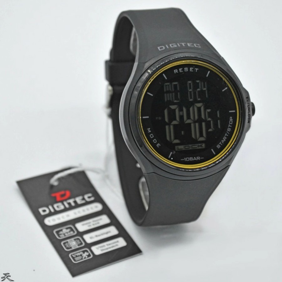 Jam Tangan Pria Digital DIGITEC DS-8086 Touchscreen Rubber Original