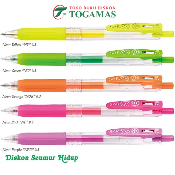 

ZEBRA SARASA CLIP NEON 0,5mm