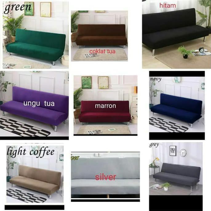 PROMO TERMURAH sarung sofa bed polos cover sofa bed polos DR54