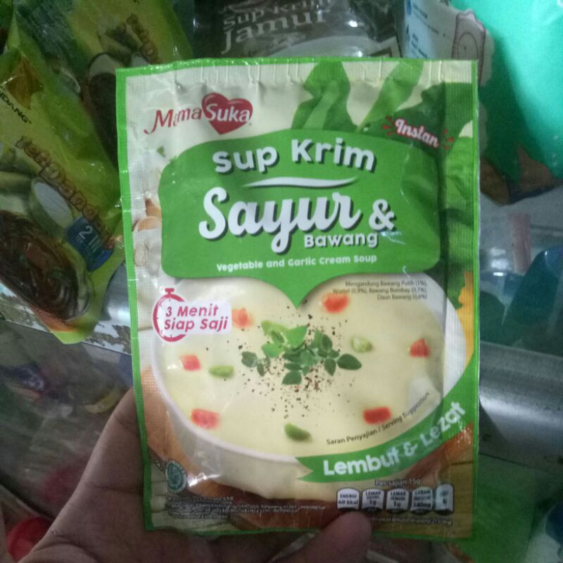 

Mamasuka sup krim sayur & bawang 55g