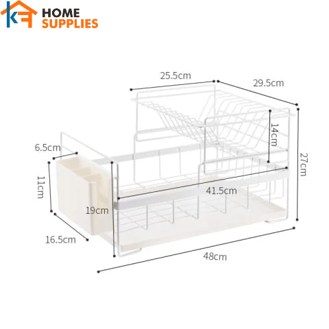 【KF】Rak Dapur Piring Style Minimalis Rak Wastafel Rak Piring dan Peralatan Dapur Kokoh Kuat