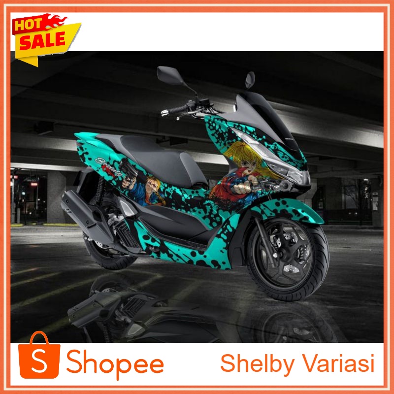 STICKER DECAL HONDA PCX 160 BEAUTY KILLER GUN TOSCA GRAFIS
