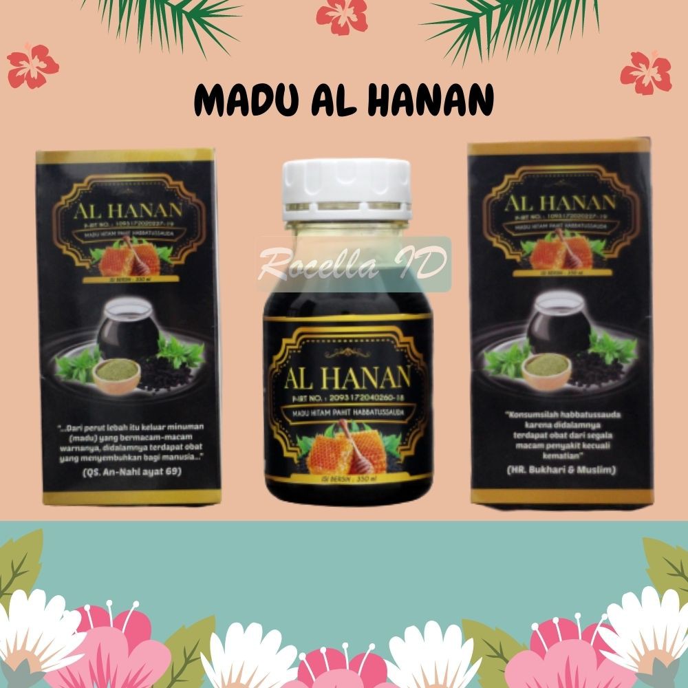 MADU HITAM PAHIT AL HANAN Plus Habatussauda 350ml Original