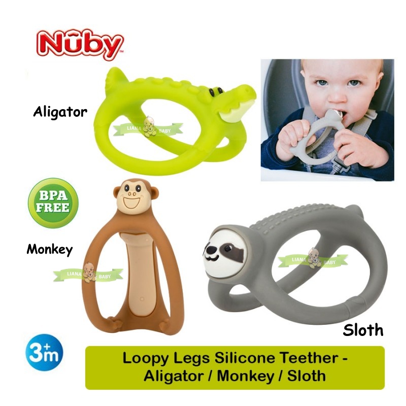 TEET80 NUBY TEETHER LOOPY  SOFT SILICONE NB243