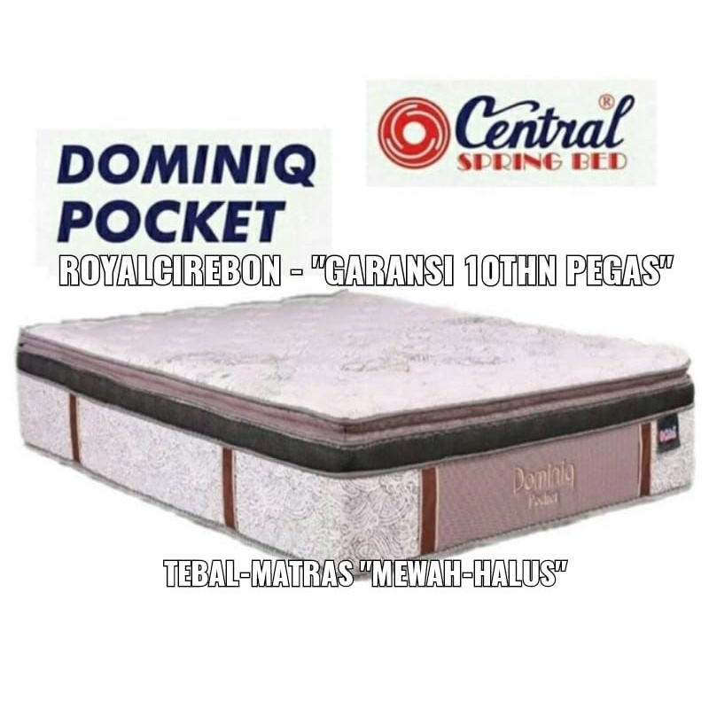 Springbed Central Dominiq Pocket uk 180X200X35 (will kota cirebon) garansi resmi 10Tahun