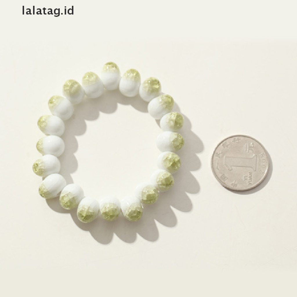 [lalatag] Ethnic Style Fashion Glaze Ceramic Beaded Dainty Bracelets Strand Bracelet [ID]