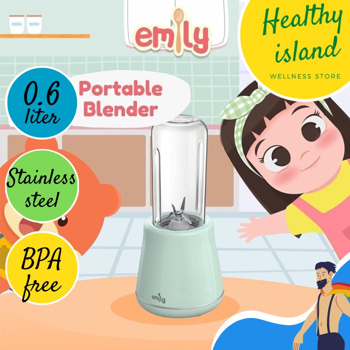 Blender Travelling Kuat Stainless Steel BPA Free Emily Portable Blender