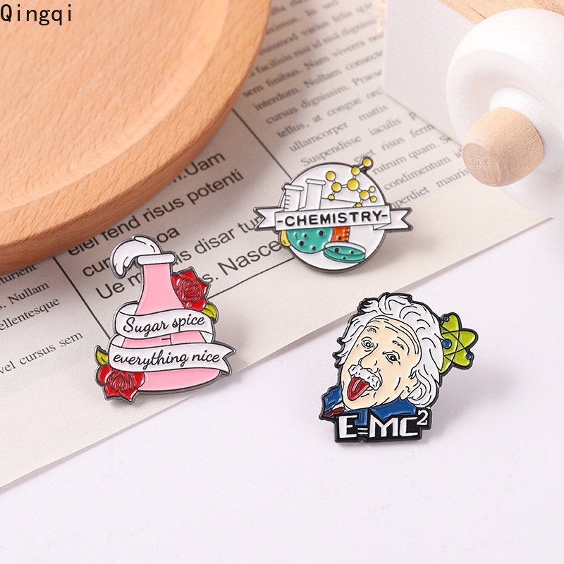 Bros Pin Enamel Desain Kartun Tabung Kimia Untuk Hadiah Anak