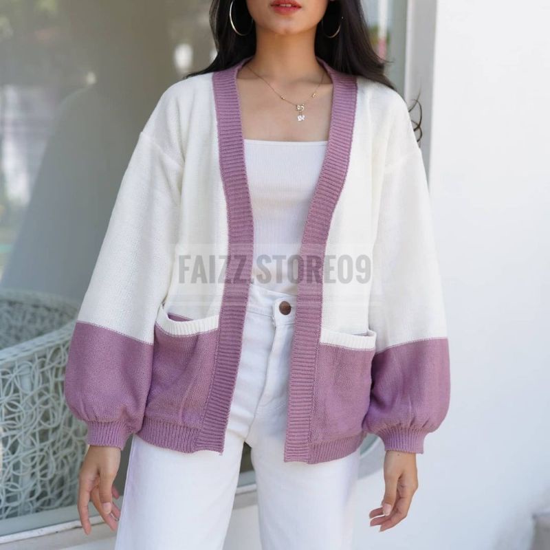 CLARA CARDIGAN RAJUT OVERSIZE MIXX/CARDIGAN RAJUT WANITA PREMIUM STORE09 MURAH