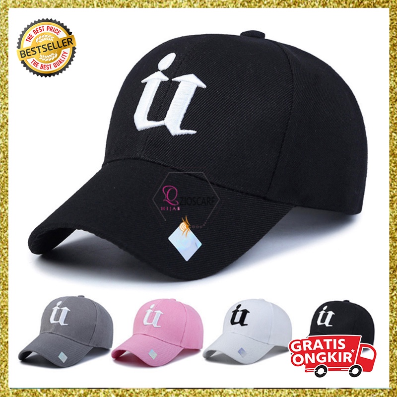 Topi Baseball Pria Wanita Dewasa Aksen Huruf U Casual Cap Outdoor Sport Golf Bahan Katun kualitas import TTZ