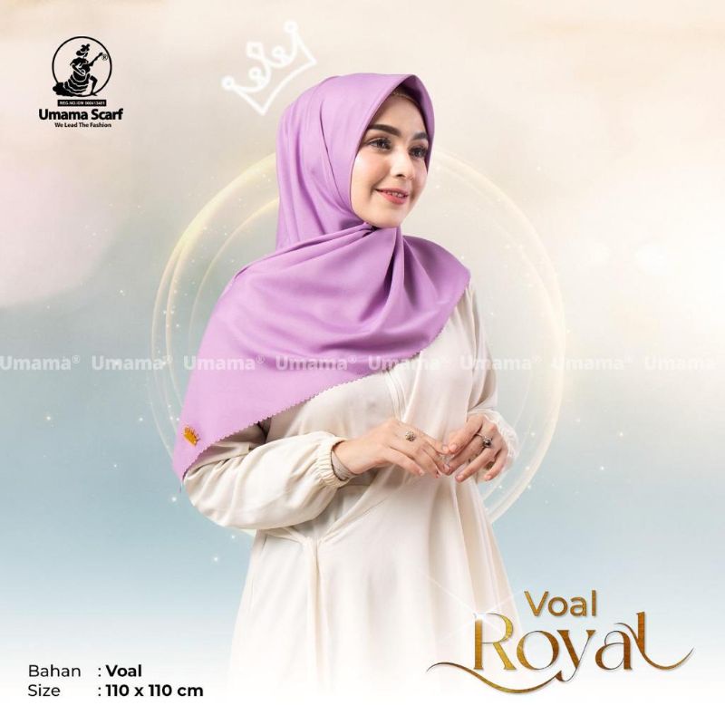 HIJAB VOAL ROYAL UMAMA JILBAB SEGIEMPAT PREMIUM KONDANGAN SERAGAMAN BRIDESMAID KERUDUNG DAILY KANTORAN RESMI