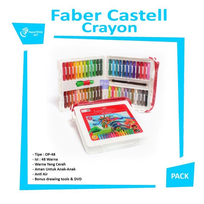 

TERBARUU!! Crayon Faber Castell oil pastel 48 warna TERBARU