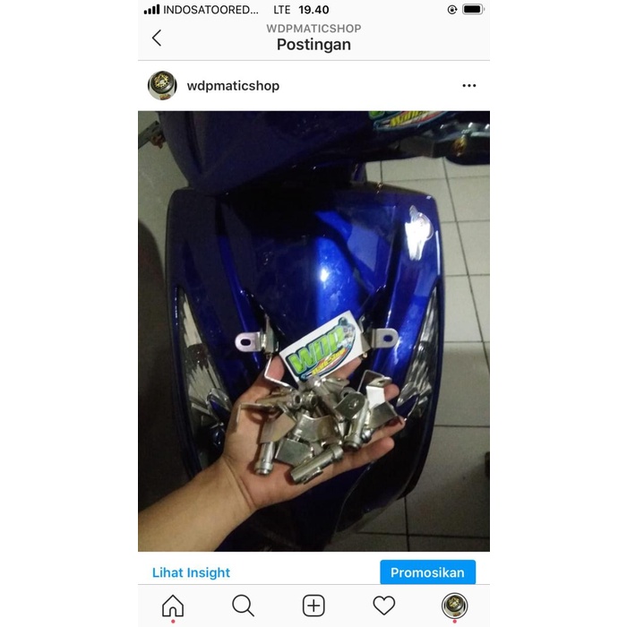 Breket plat soul MX mata 2 dudukan tameng mio soul mata 2