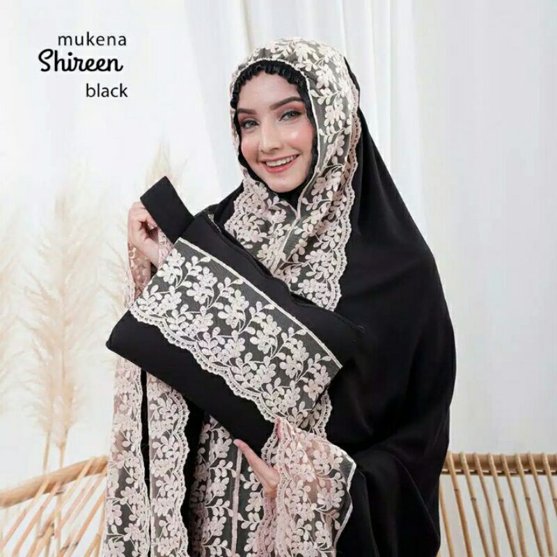 Mukena dewasa shiren katun jumbo motif shiren putri malu