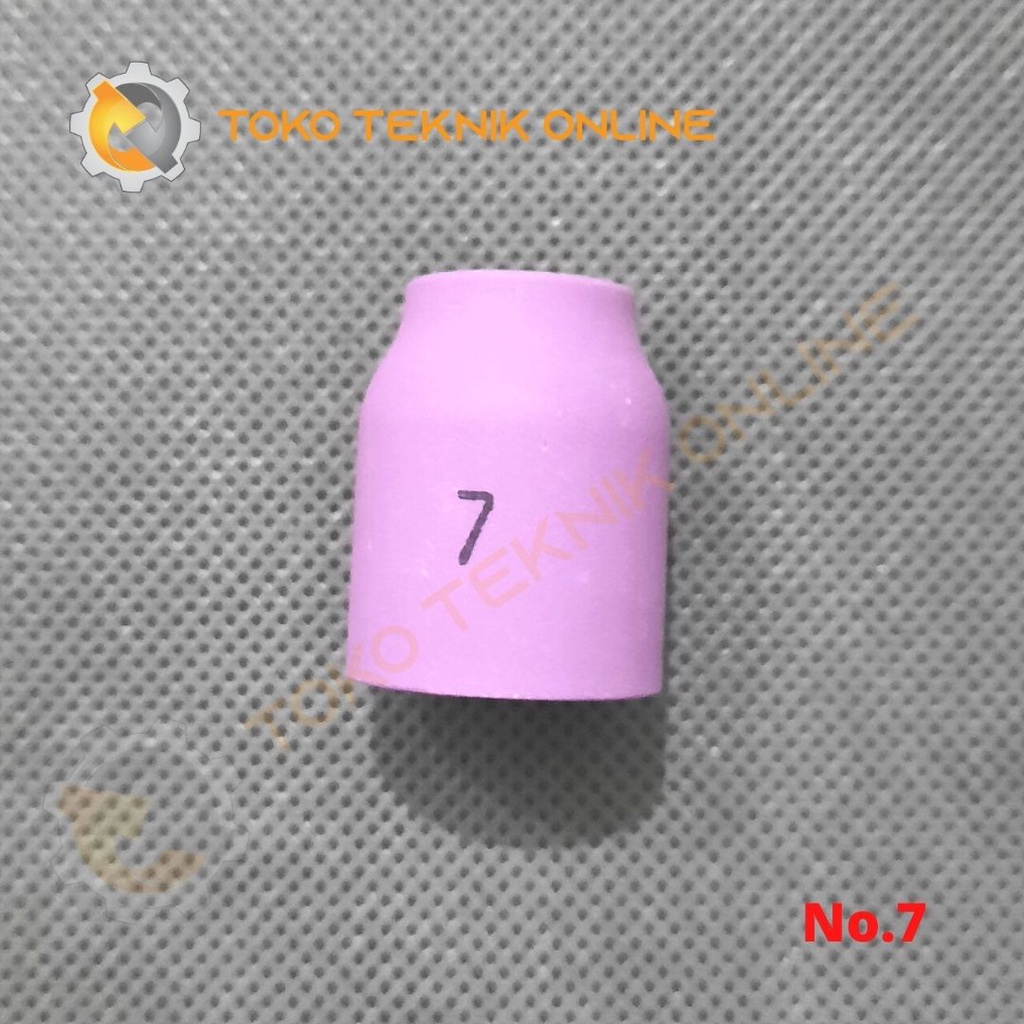 GAS LENS NOZZLE UNTUK TIG TORCH TIPE WP9, NO.7 – CALDWELL