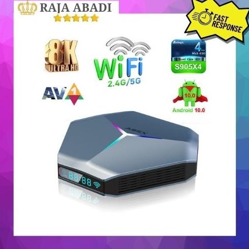 AO86Z18 TV BOX ANDROID 10.0 A95X F4 AIR AMLOGIC S905X4 RAM 4GB ROM FGBFD6946