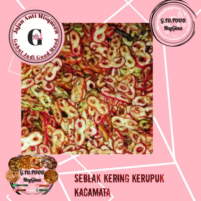 

Seblak Kering Kerupuk Kacamata PEDAS