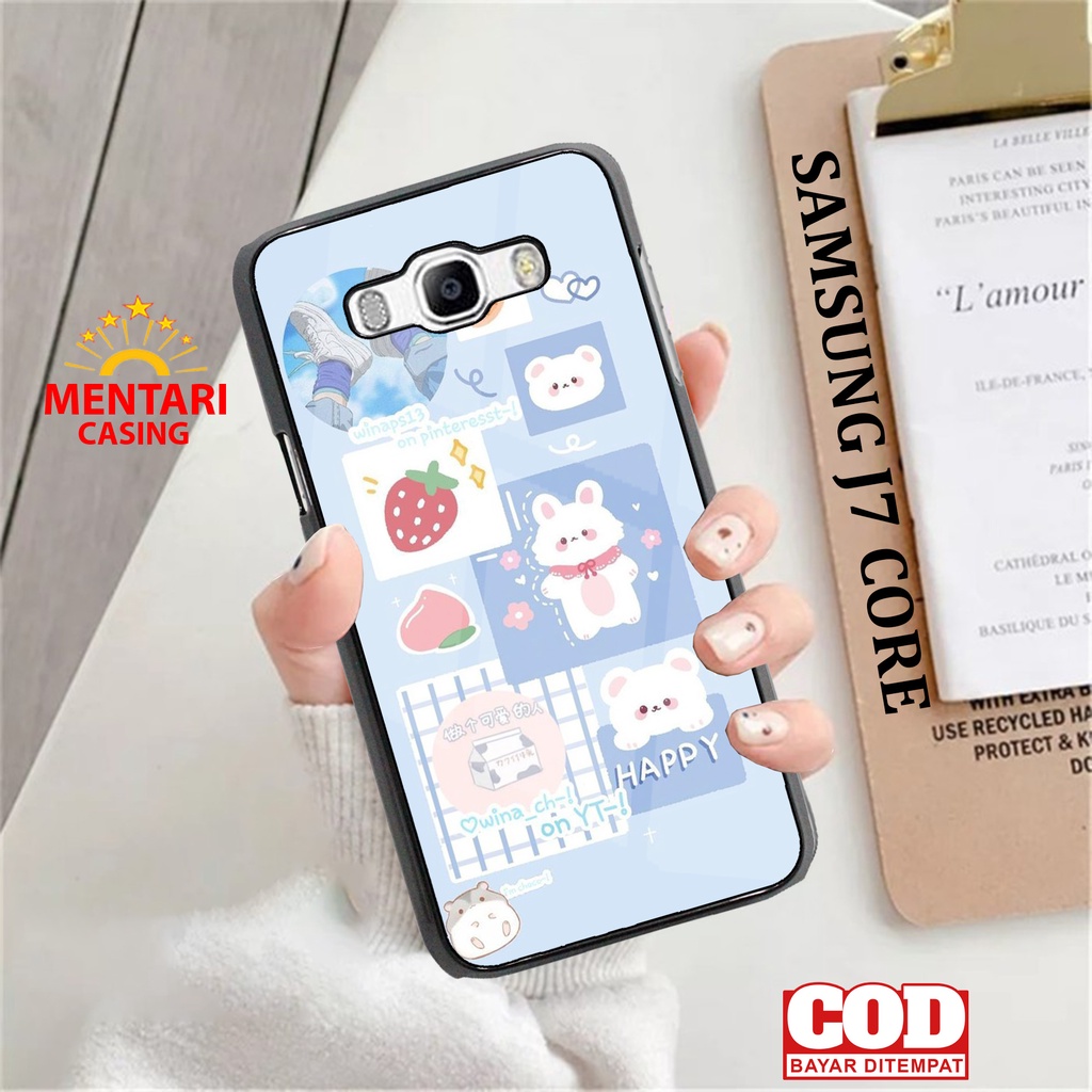 Case SAMSUNG J7 CORE CASING SAMSUNG J7 CORE [ CUTE ] Mentari casing case hp kondom hp case custom ca
