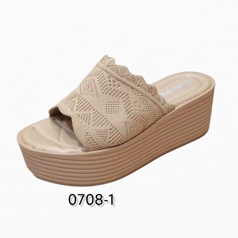 SANDAL WEDGES IMPORT WANITA NO BODY 0708-1