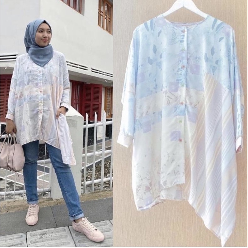 Preloved Charon Top Blue Ria Miranda