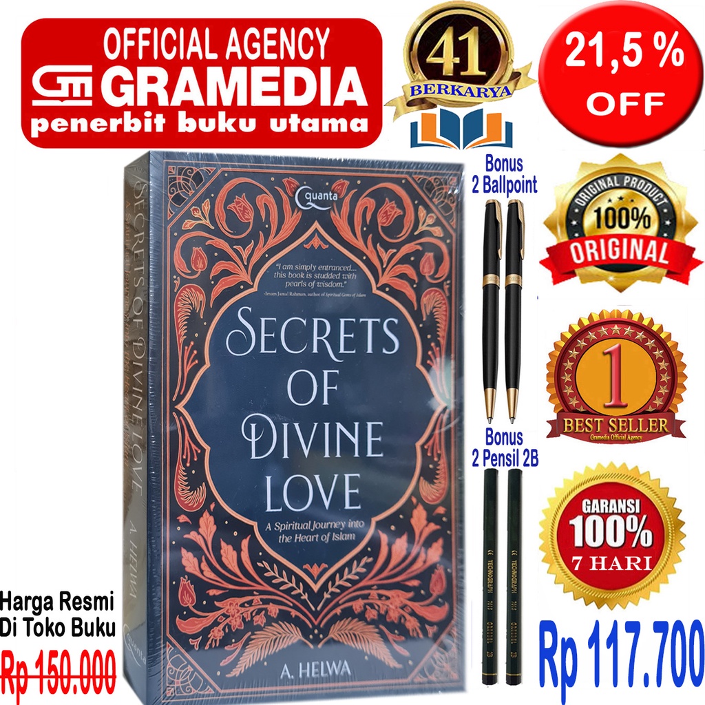 Buku Secret Of Divine Love - A. Helwa - Original & Segel