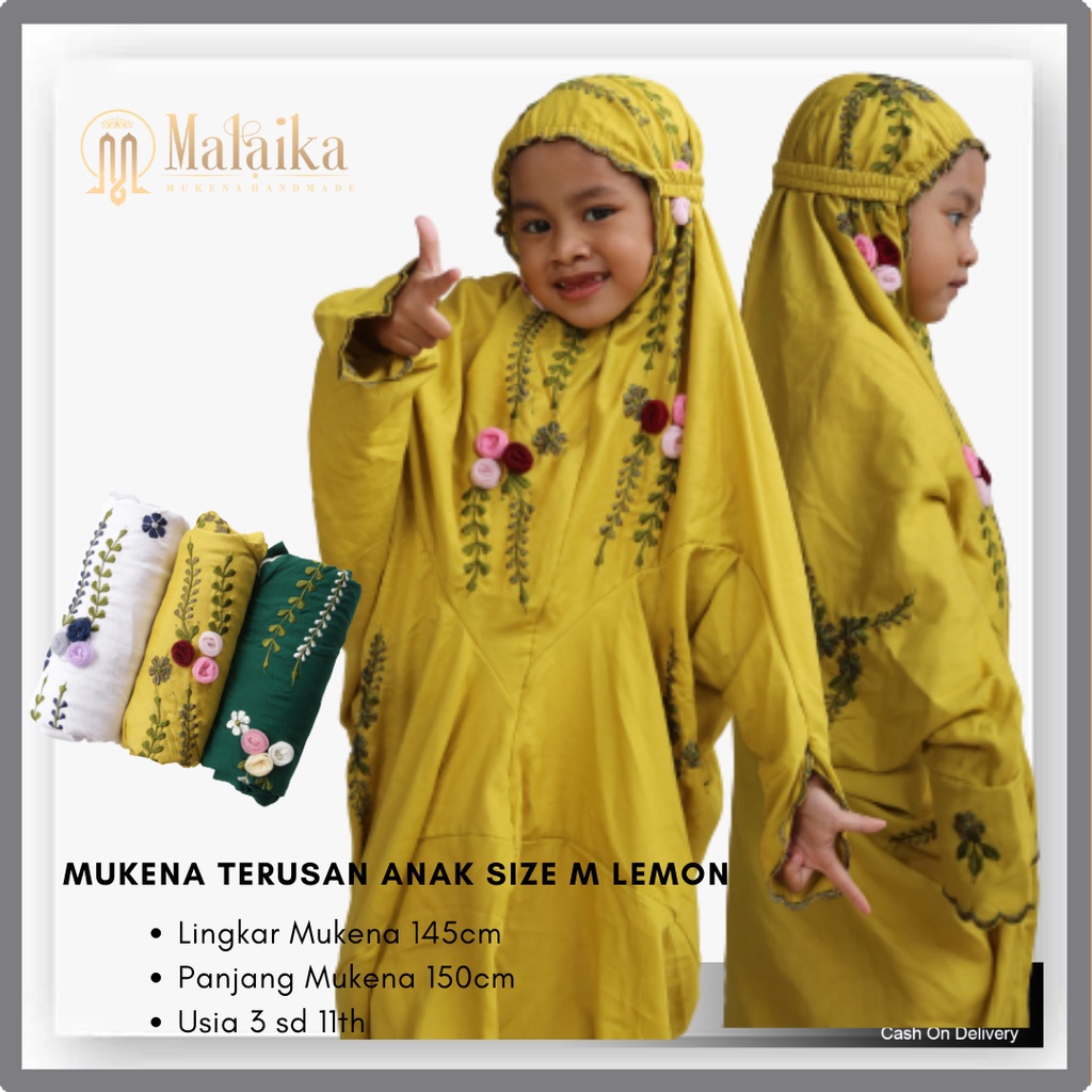 Mukena Anak Mukena Remaja Terusan Mukenah Anak Tanggung Bordir Timbul Kekinian Mukena Anak SD Mukena