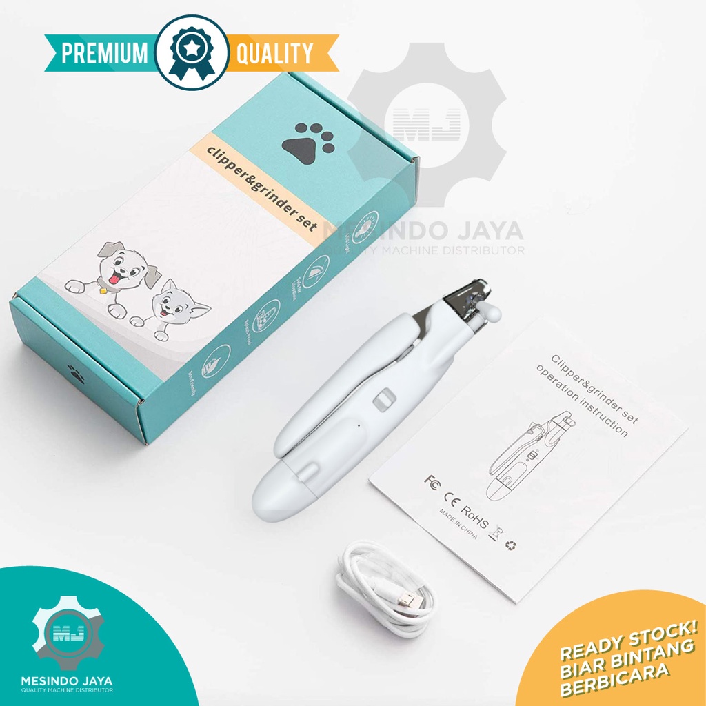 Gunting + Kikir Kuku Anjing Kucing 2in1 Pet Nail Grinder Clipper Set