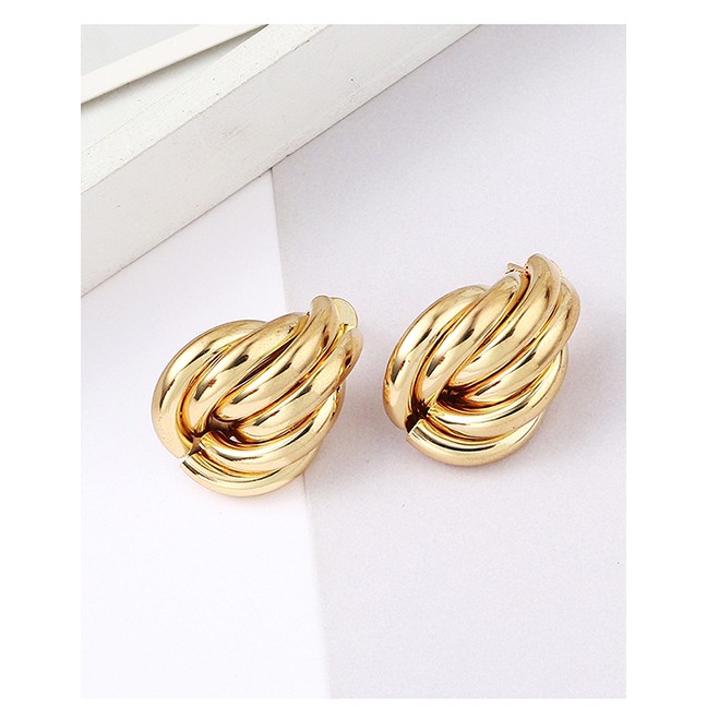 LRC Anting Tusuk Fashion Kc Inflatable Earrings Y61807