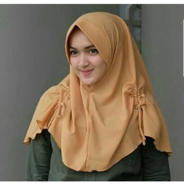 (1kg = 12 pc ) Pet Serut Samping / PET SERUT ANTI TEMBEM / Dailiy Hijab / Antem / Bahan buble crepe