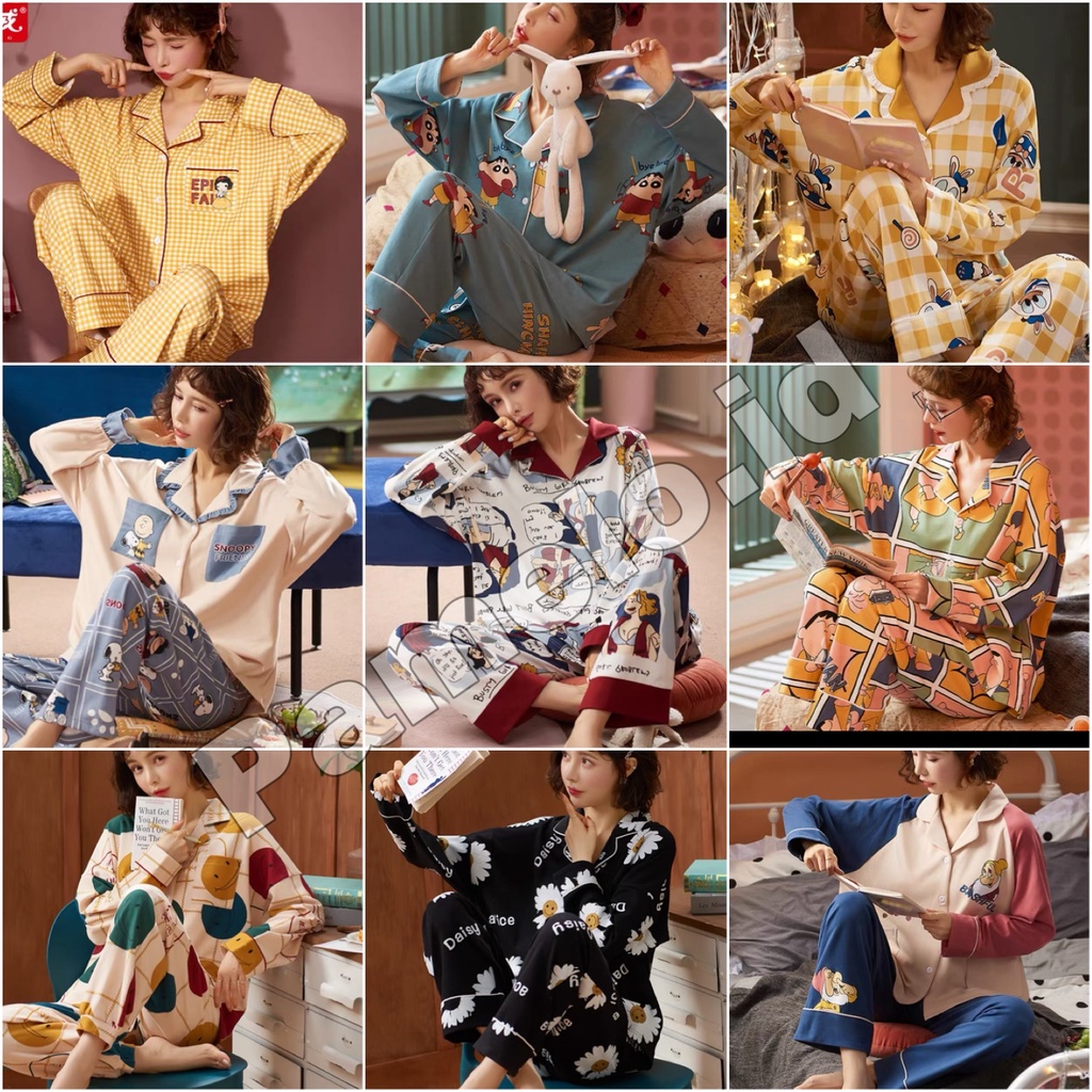 Pamelo Set Piyama Kra Import / Fashion Import / Setelan Piyama Wanita / Baju Tidur Import Baju Tidur Wanita