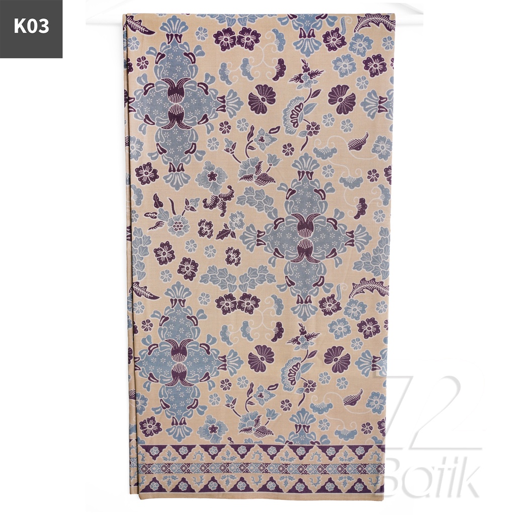 KAIN BATIK PREMIUM Bahan Katun Motif Kembang Kincir Warna Cream 722506 Cap 72 Jarik Jarit Samping Kebat Panjang Batik Katun Modern Premium Bahan Seragam Batik Pernikahan Kantor Keluarga Murah Kamen Jadi Batik Bali Lembaran