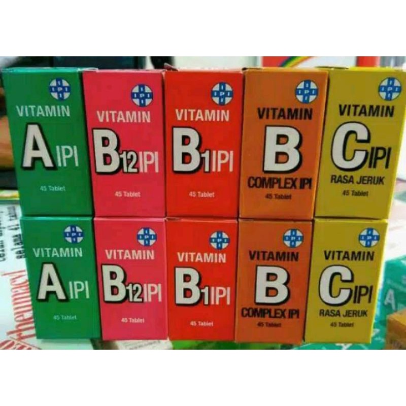 C IPI VITAMIN [ A, B1, B12, B COMPLEX, C ] Isi @ 45 Tablet