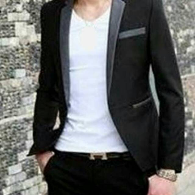 JAS RESMI, JAS MURAH, JAS SANTAI, BLAZER MURAH, BLAZER PRIA, BLAZER KOREA, BLAZER WARNA HITAM