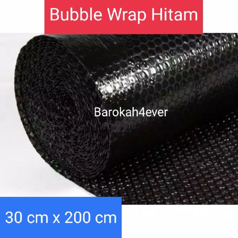 Bubble Wrap HITAM Tebal 30 Cm x 200 Cm