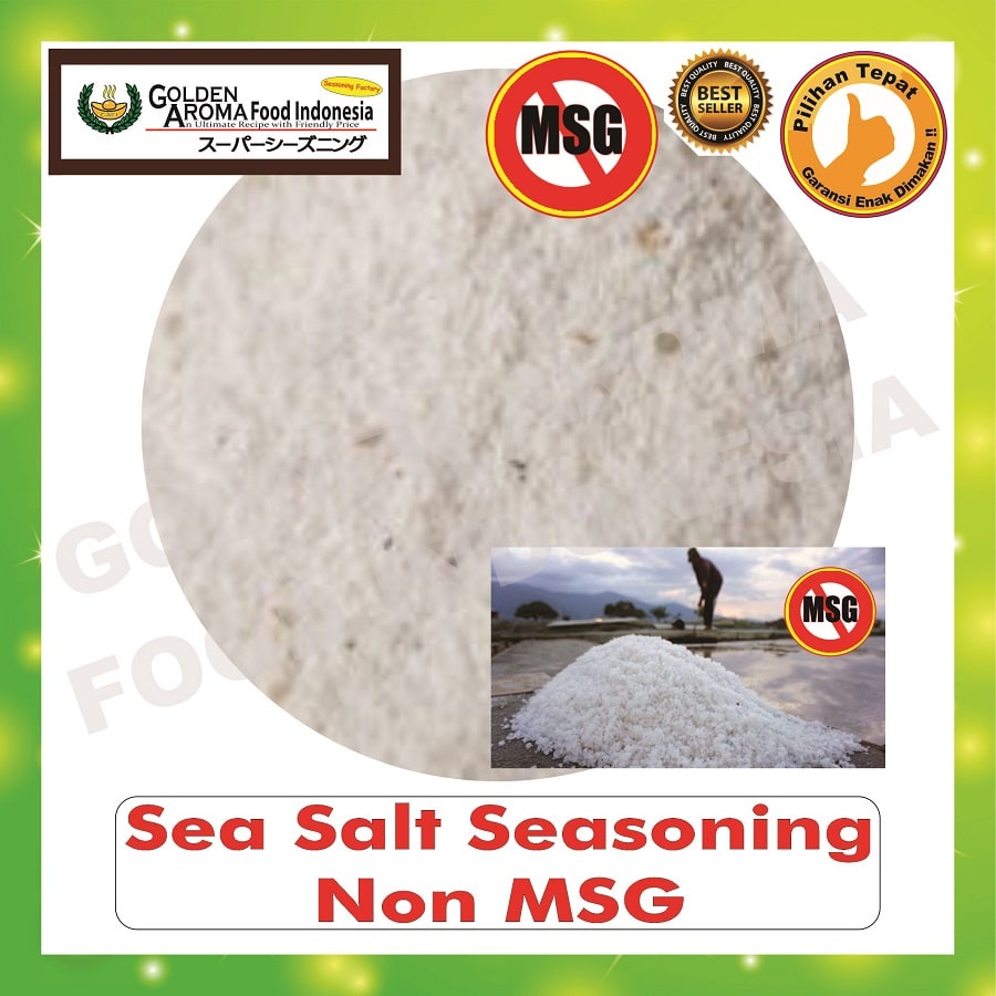 

Bumbu Tabur Rasa Sea Salt Non MSG 1Kg Bubuk Tabur Garam Laut No MSG 1 Kg Seasoning Powder Murah GAFI